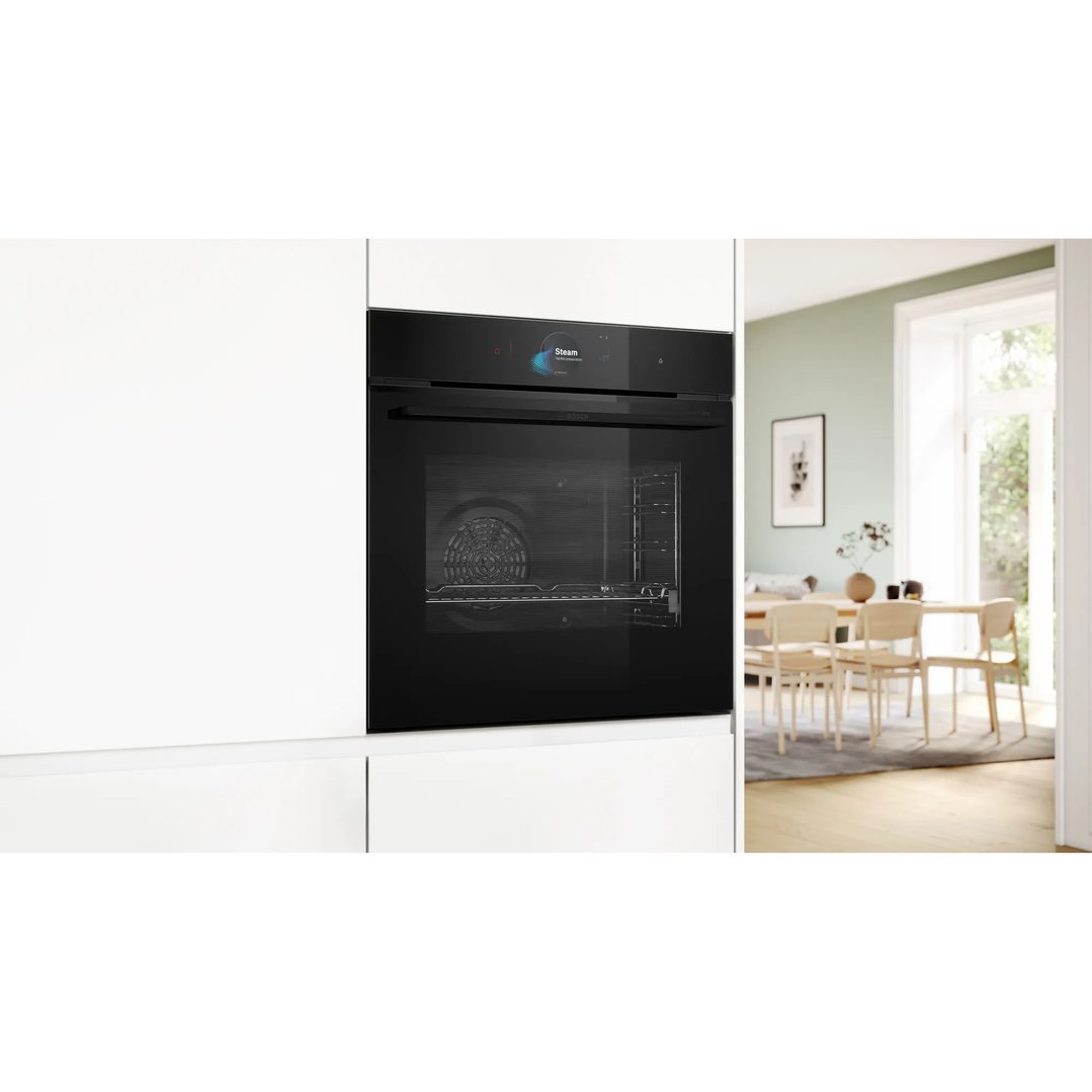 Bosch 60cm Accent Line Multifunction Pyrolytic oven with added steam - TFT Touch display Pro. HRG978NB1A