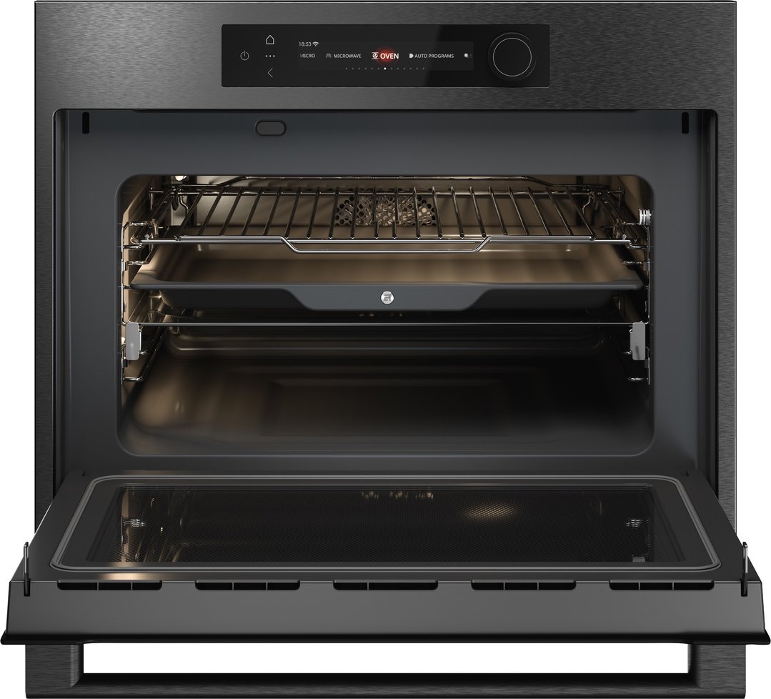 ASKO Craft Frame 45cm Combi Microwave Oven - Black Steel OCM64BSH-AU