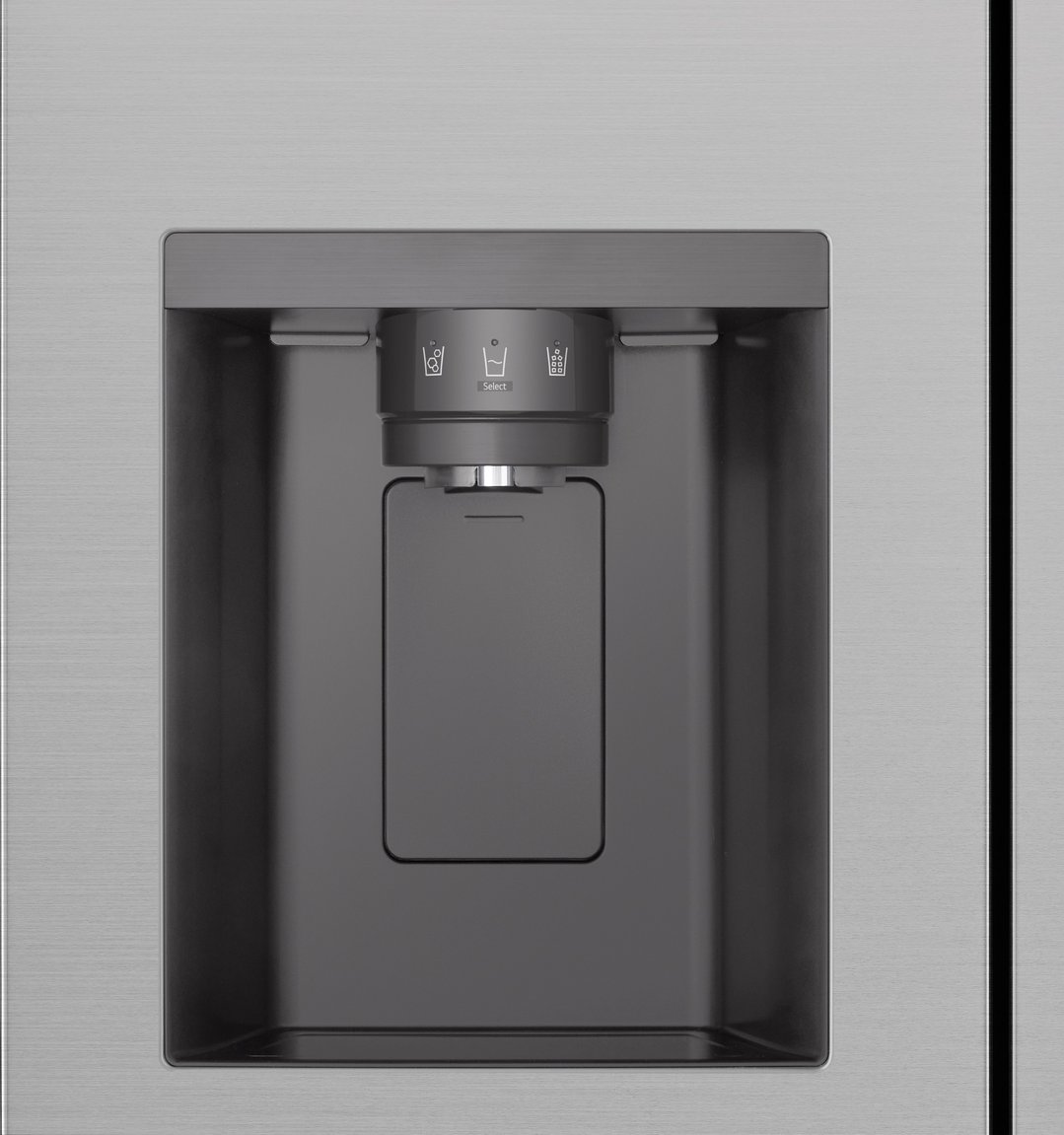 LG 641L Side by Side Fridge in Stainless Finish, Non-Plumbed GS-N599PL