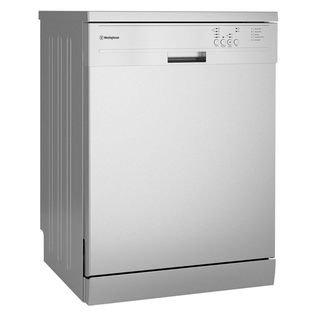 Westinghouse 60cm Freestanding Dishwasher, Stainless Steel, with 14 Place Settings WSF6602XB