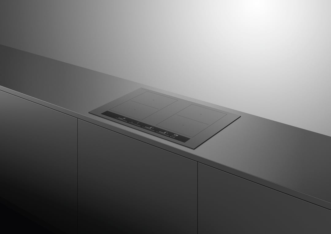 Fisher & Paykel 80cm Series 7, 4 Zone Induction Cooktop, 2 SmartZones, Grey CI804ZZDTG5