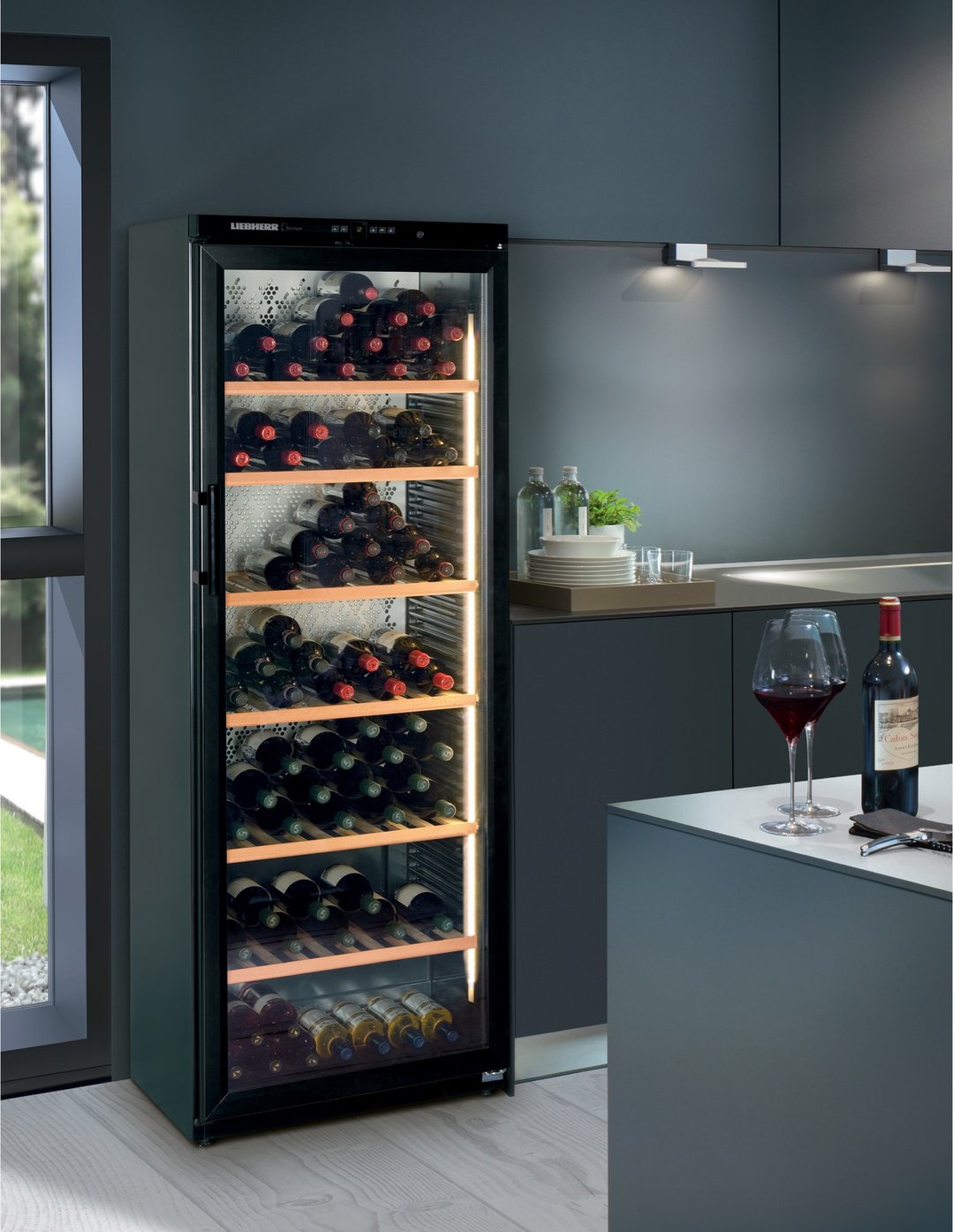 Liebherr 195 Bottle Wine Cabinet - Left Hinged WKB4612LHH