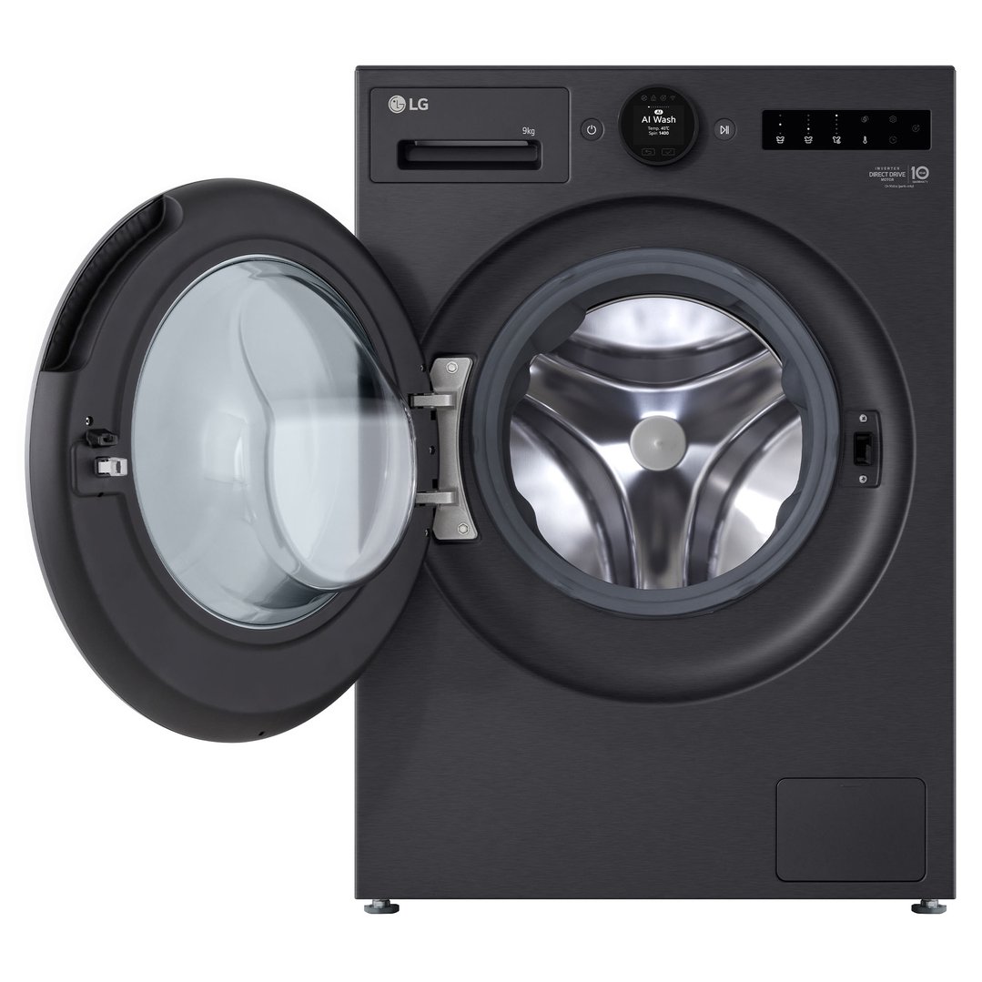 LG 9kg Series 9 Matte Black Front Load Washer WX9-1409MB