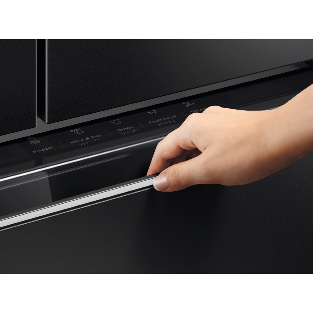 Electrolux 609L French Door Fridge, Matte Charcoal Black EHE6191BB