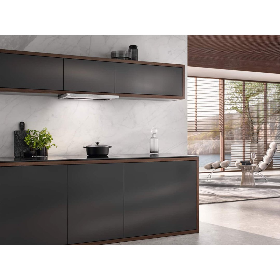 Miele 60 cm Slimline Slide-out Rangehood, Con@ctivity - Stainless Steel DAS4620
