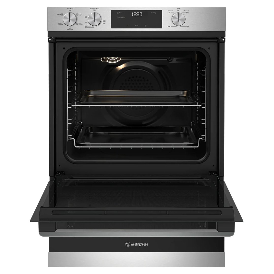 Westinghouse 60cm Multi-function 5 Stainless Steel Oven with Separate Grill. WVE6565SD