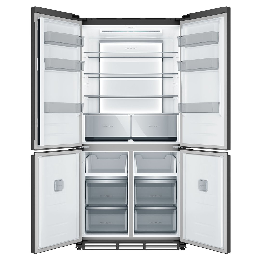 AEG 8000 Series 522L Quad Door Fridge, in Matte Black AQE5300BA