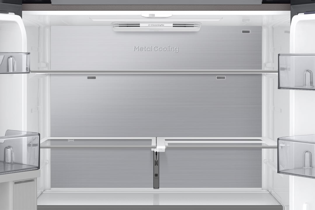 Samsung 646L Bespoke 4-Door French Door Refrigerator Beverage Centre - Black SRFX9400BG