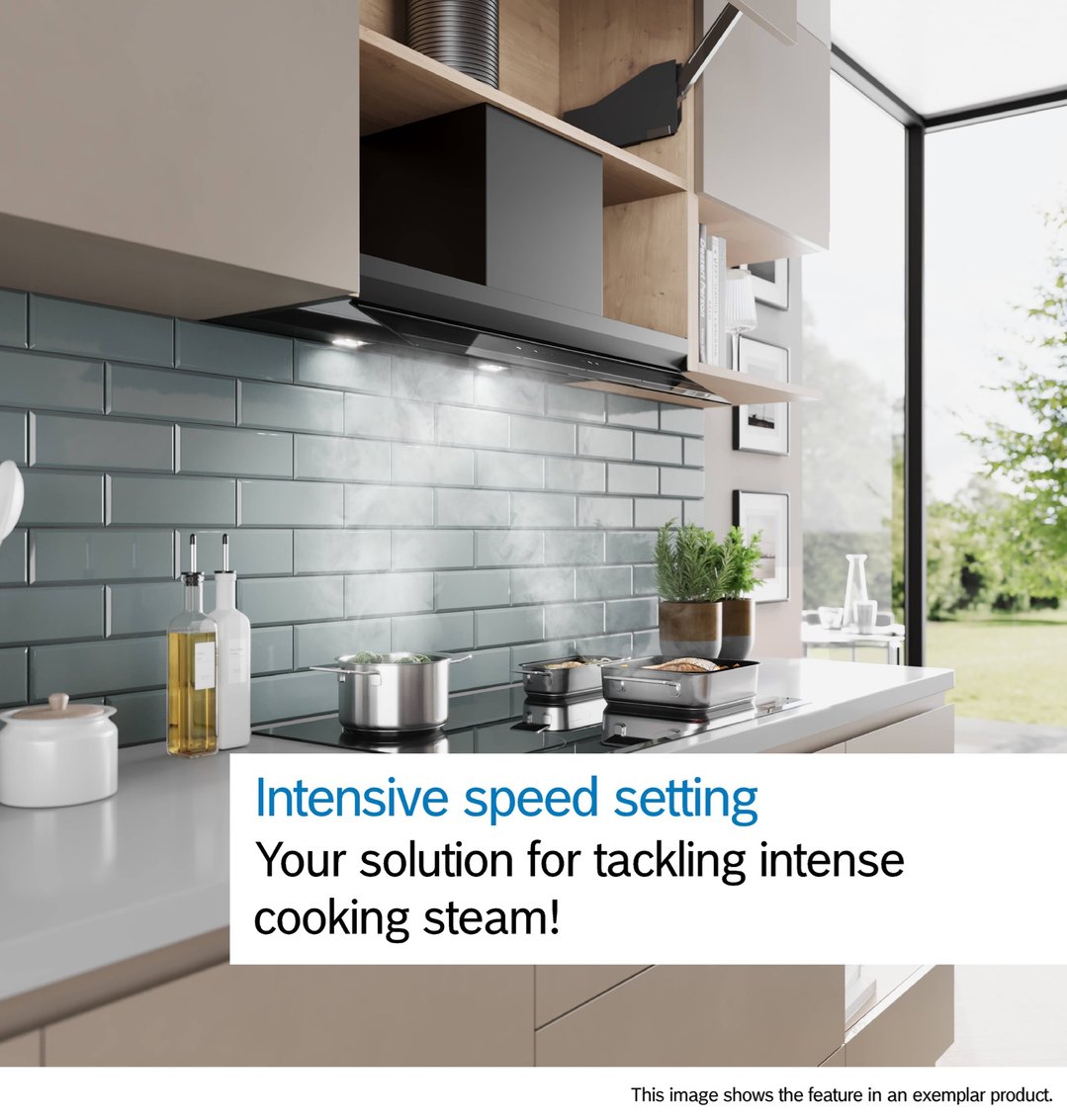 Bosch Series 8, 90cm Integrated Rangehood DBB98ET60A