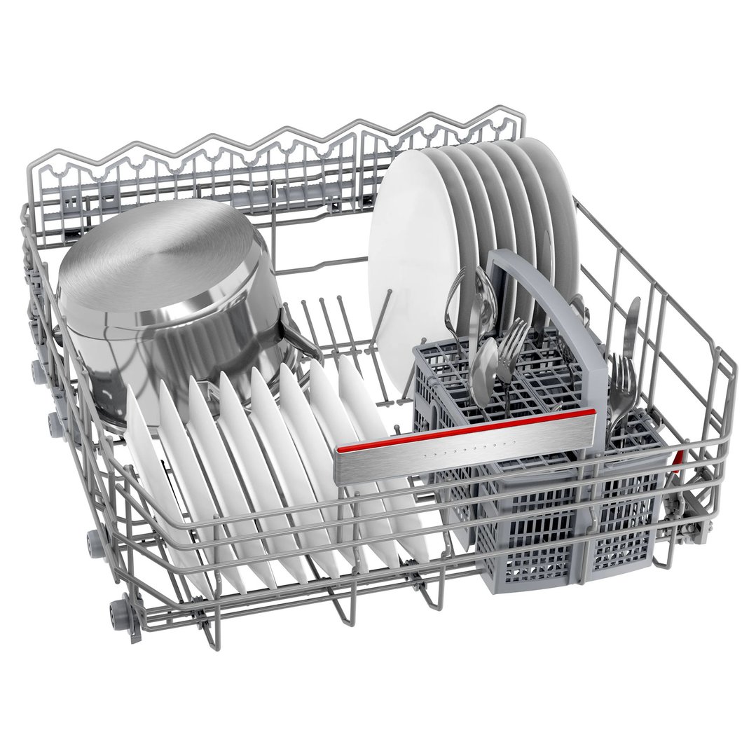 Bosch 60cm Series 8 Built-Under Dishwasher - Brushed Steel Anti-Fingerprint SMU8ECS01A