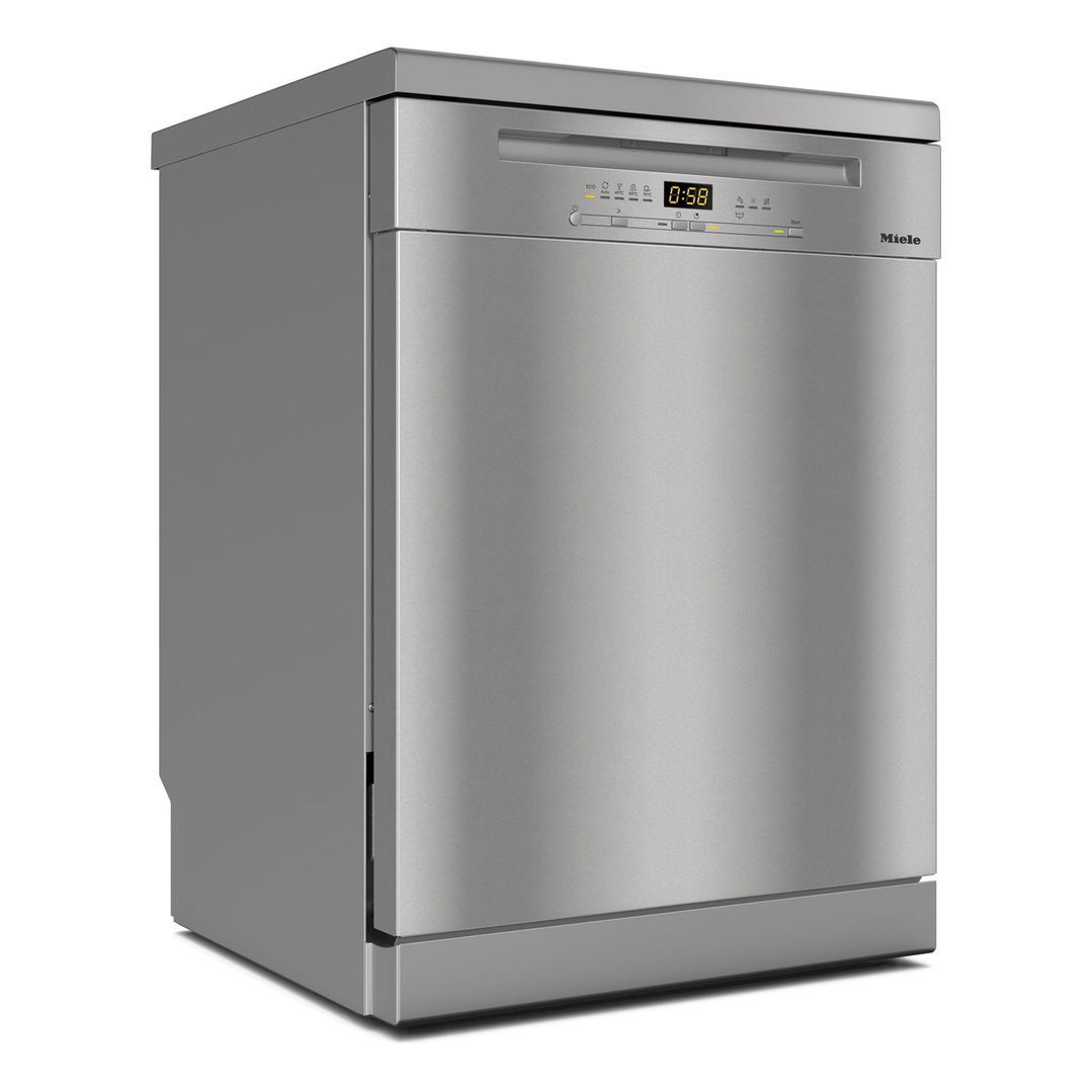Miele 60cm Freestanding Dishwasher with QuickPowerWash and AutoOpen Drying CleanSteel G5210SCCLST