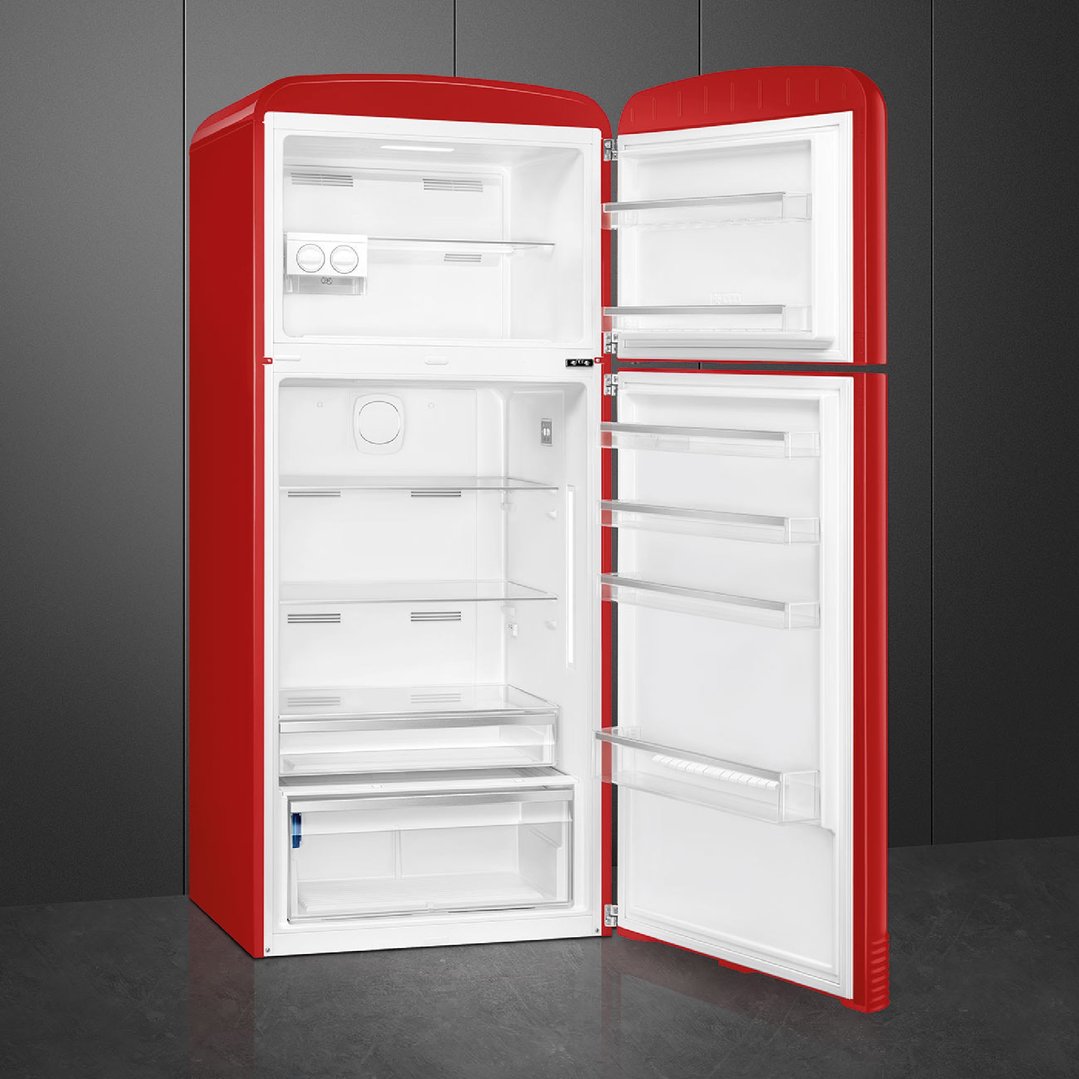 Smeg FAB 50 50’S Style Retro Refrigerator, Right Hand - Red FAB50RRD5AU