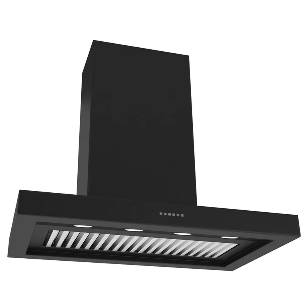 Sirius 1200mm Classic Alfresco Black Rangehood with Onboard Motor SL80BBQ120ELB