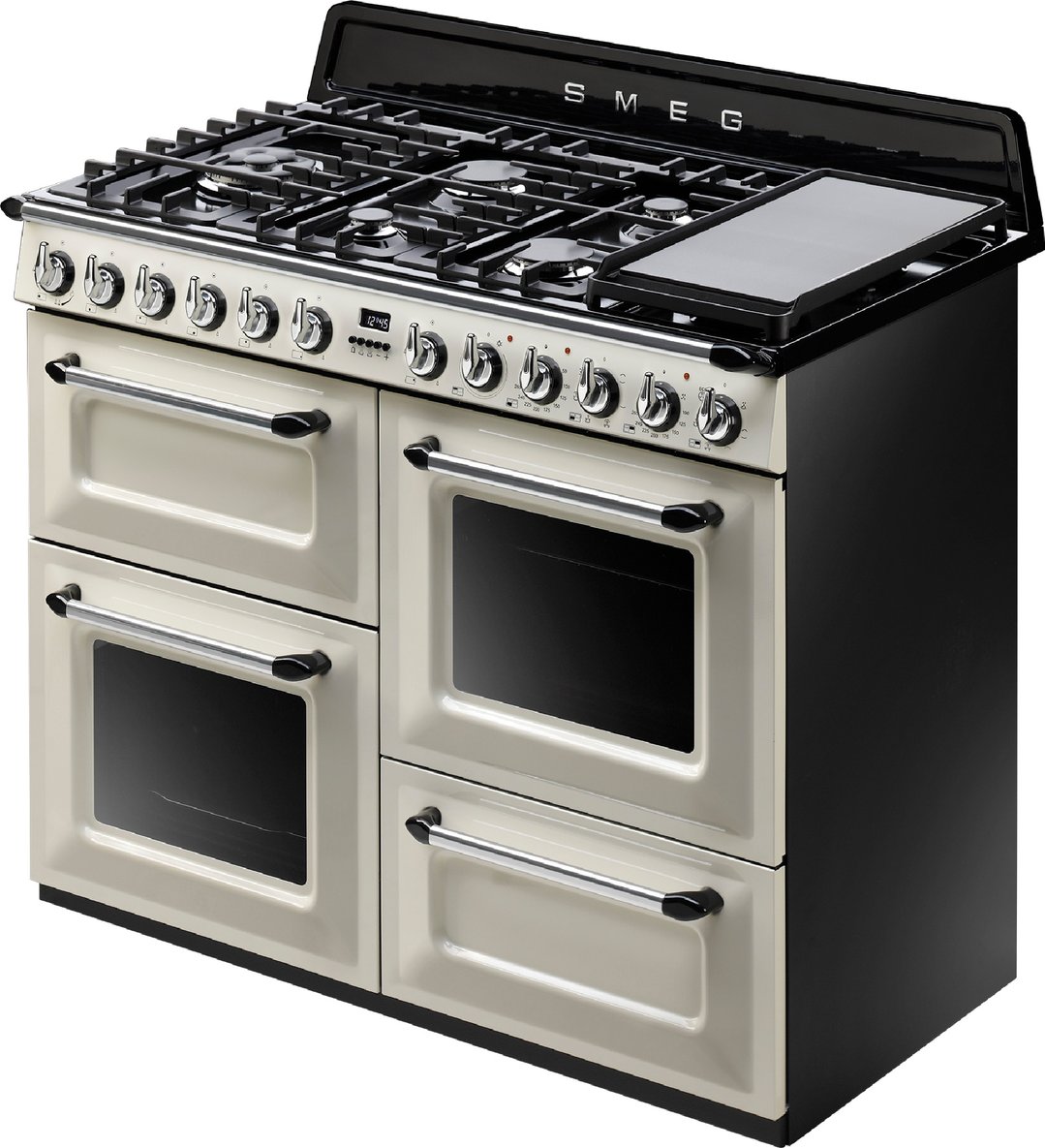 Smeg 110cm Victoria Aesthetic Freestanding Dual Fuel Oven/Stove TRA4110P