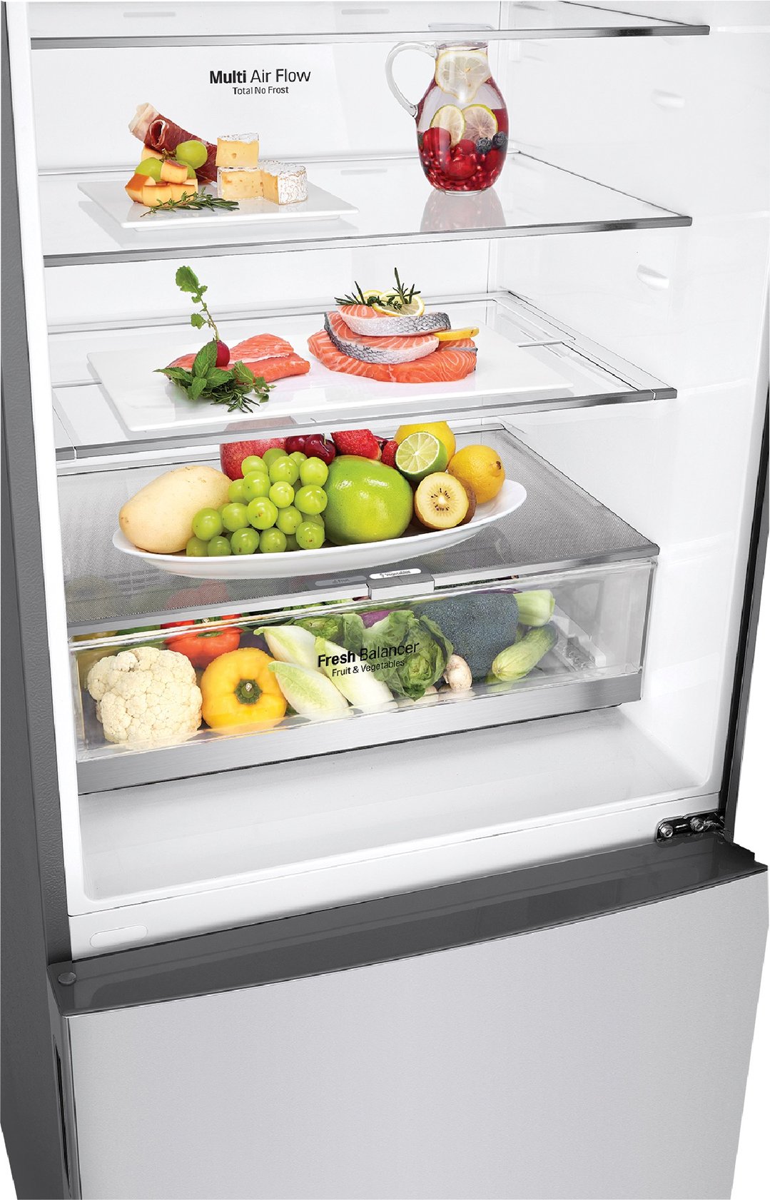LG 420L Bottom Mount Fridge Platinum GB455PL