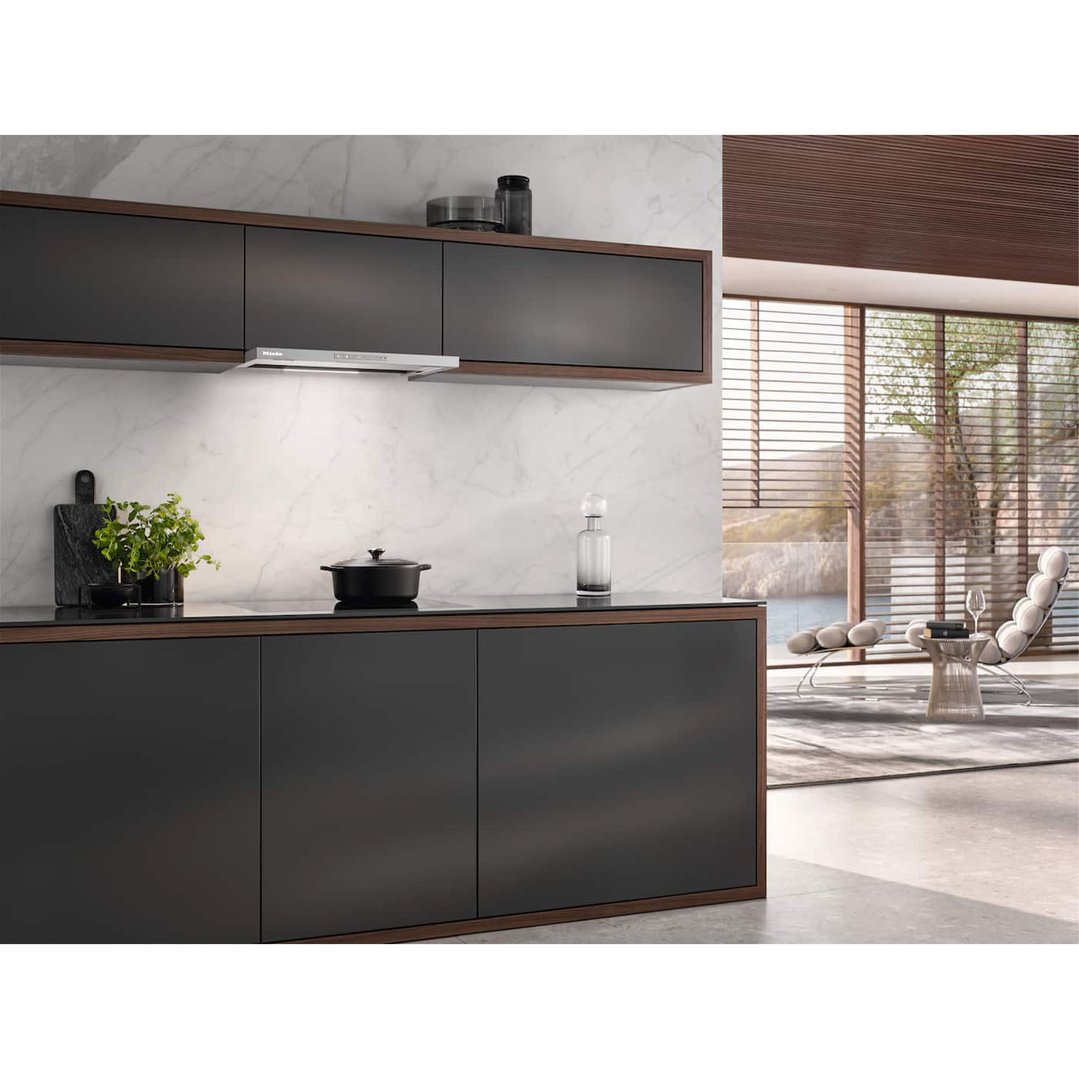 Miele 60 cm Slimline Slide-out Rangehood, Con@ctivity - Stainless Steel DAS4620