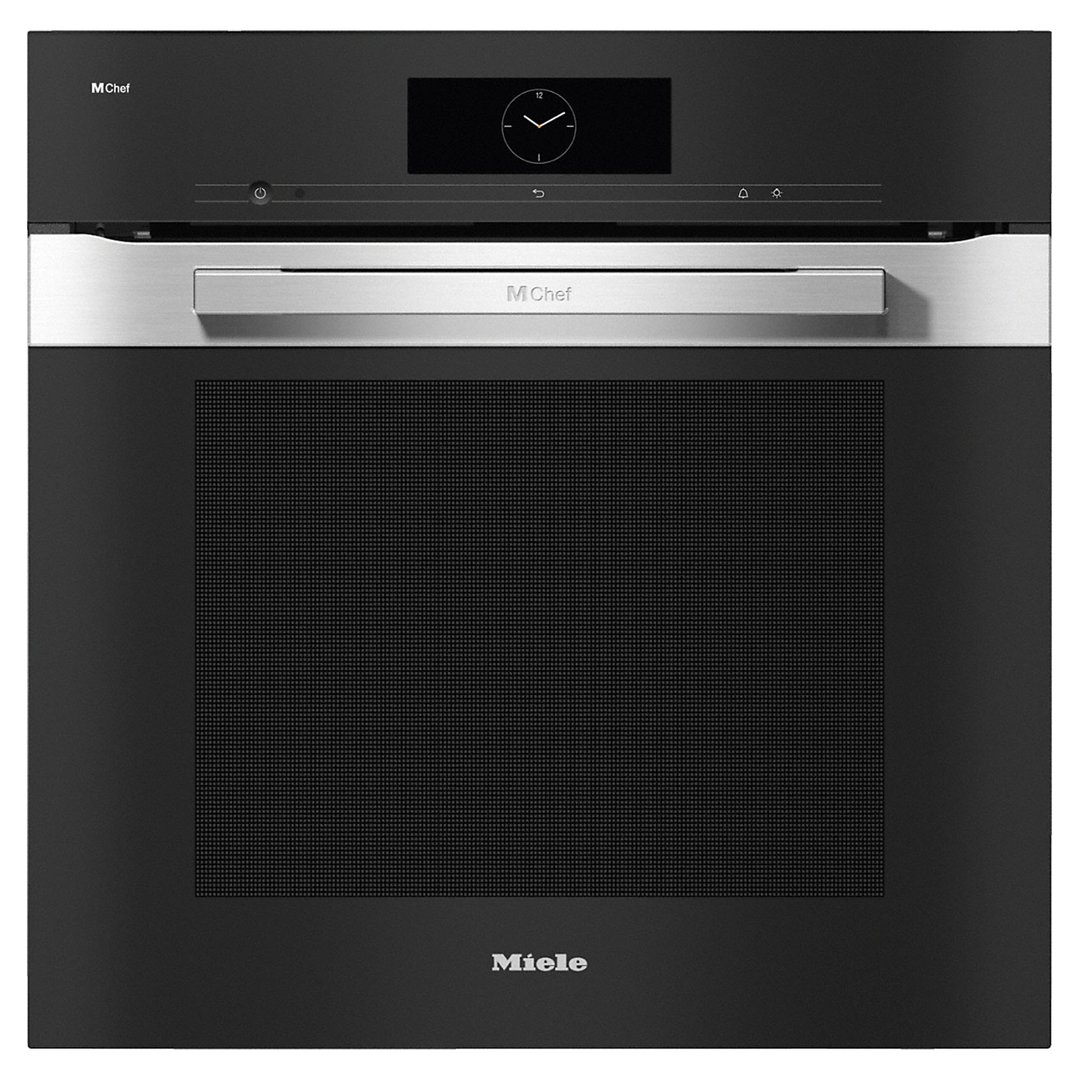 Miele 60cm Pyrolytic Dialog Oven with M Chef Cooking Modes Using Electro-Magnetic Waves Clean Steel DO7860CLST