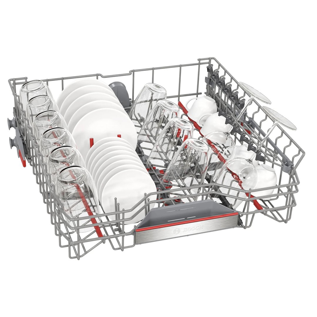 Bosch 60cm Series 8 Built-Under Dishwasher - Brushed Steel Anti-Fingerprint SMU8ECS01A