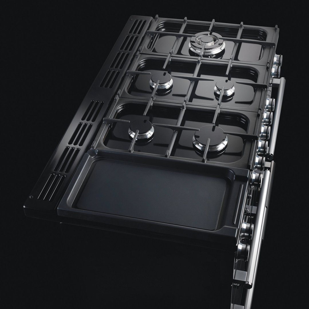 Falcon Nexus 110cm Dual Fuel Upright Cooker Black/Chrome NEX110DFBL/CH