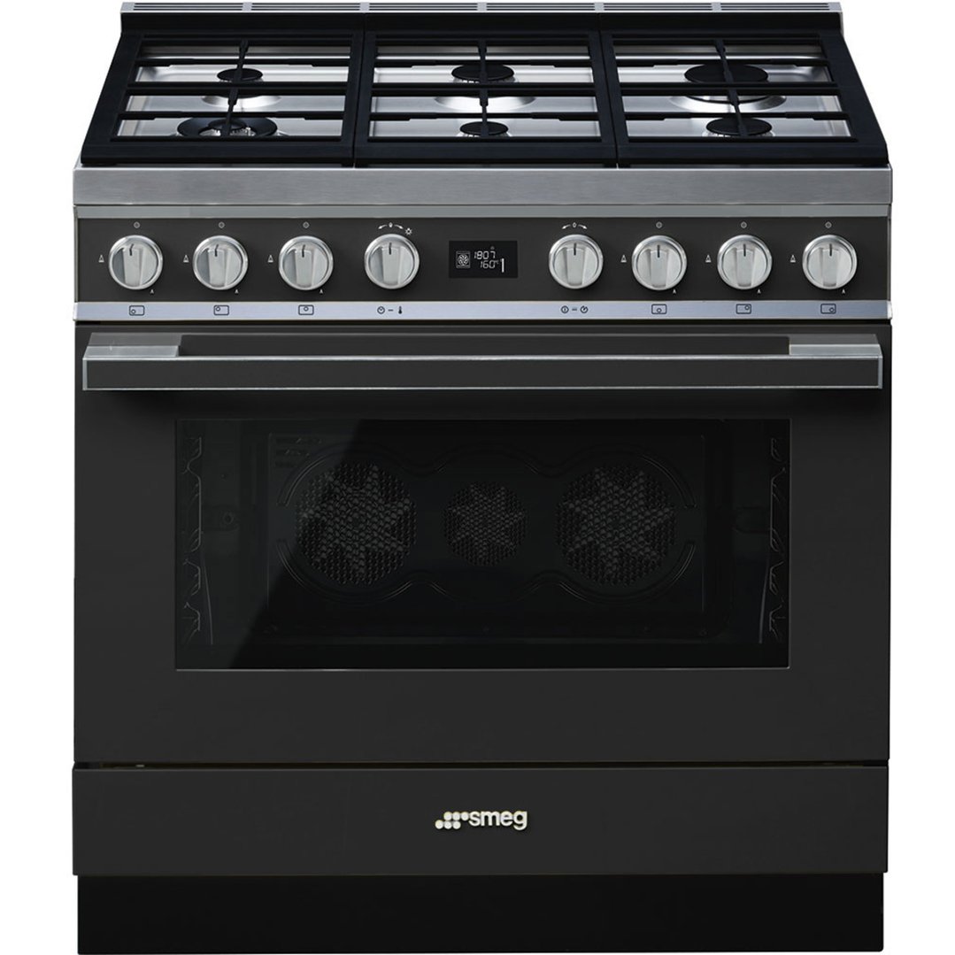 Smeg Portofino 90cm Freestanding Cooker Anthracite CPF9GPANA