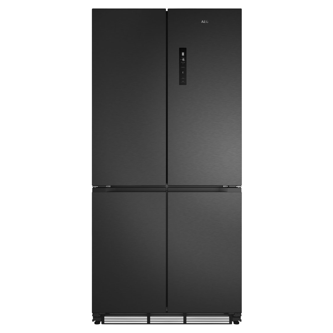 AEG 8000 Series 522L Quad Door Fridge, in Matte Black AQE5300BA