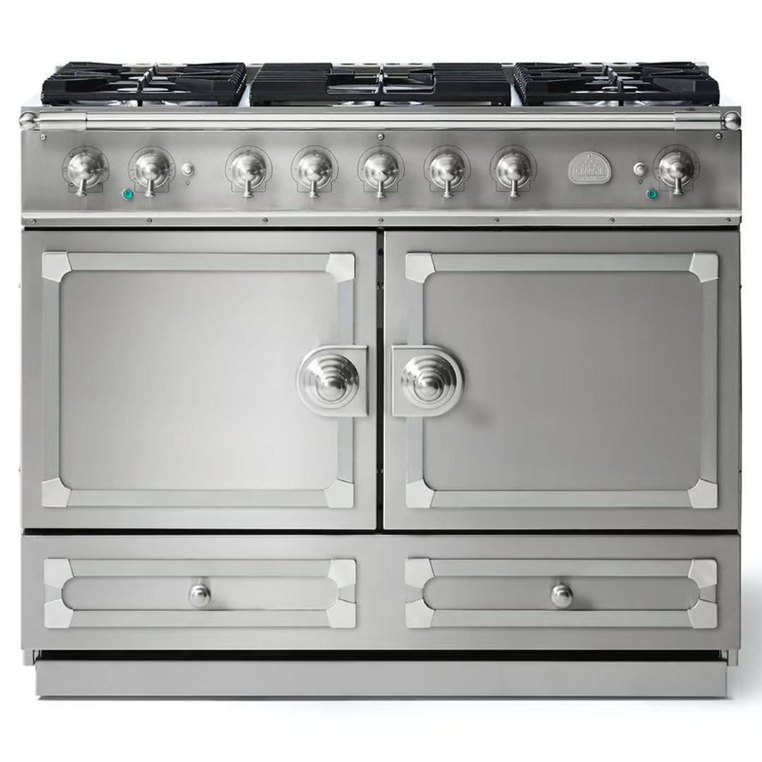 La Cornue Cornufé 110cm Dual Fuel Range Cooker - Stainless Steel, Polished Chrome CFE110DFSS/C
