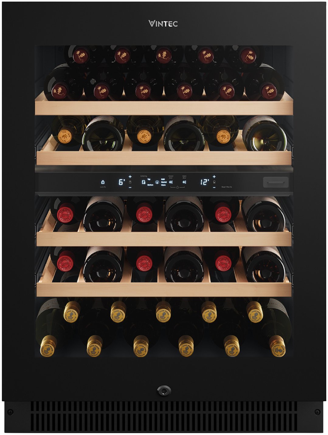 Vintec 40-Bottle Dual Zone Wine Cabinet VWD820SCB-X
