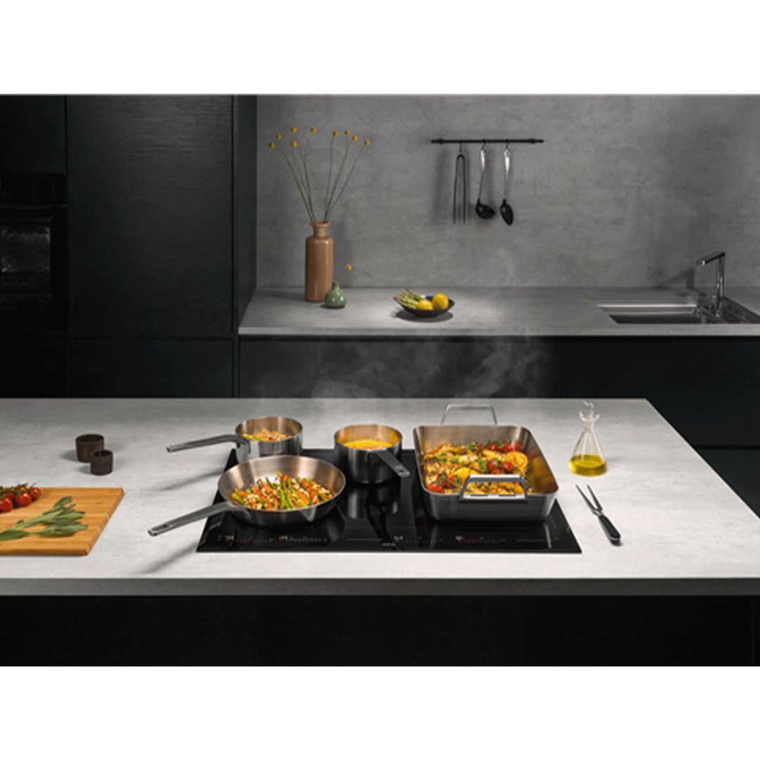AEG 60cm Induction Cooktop with TotalFlex IKK64681FB Signature Appliances