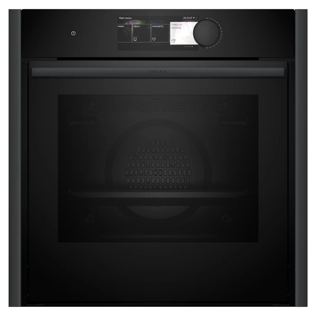 Neff Slide & Hide® Oven with FullSteam with Anthracite Grey Side Trims / Handle and TwistPad Flex B69FY5CY0A-AG