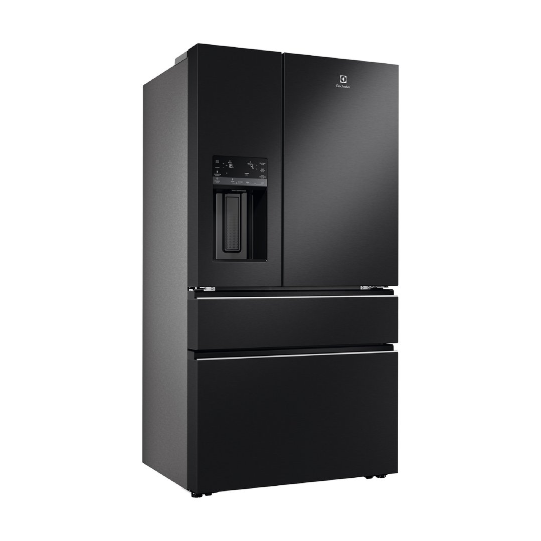 Electrolux 609L French Door Fridge, Matte Charcoal Black EHE6191BB