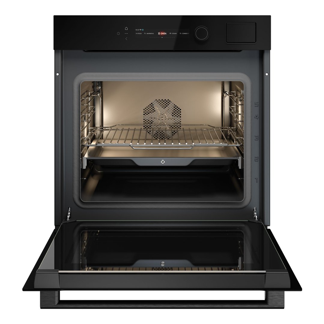 Asko Craft Glass 60cm Combi Steam Oven - Black Glass OCS56BGH-AU