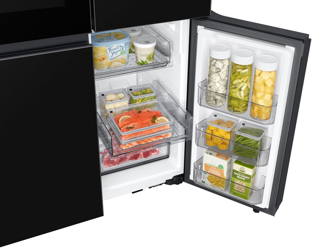 Samsung 646L Bespoke 4-Door French Door Refrigerator Beverage Centre - Black SRFX9400BG