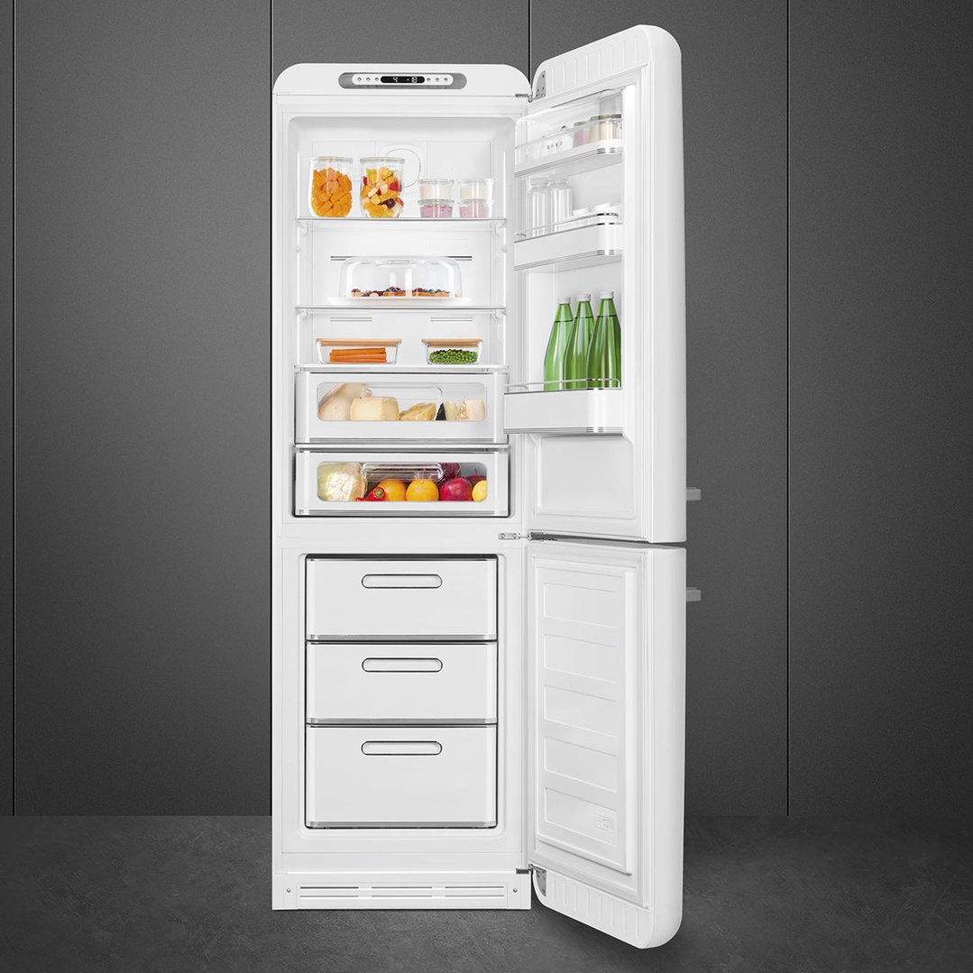 Smeg FAB 32 50’S Style Retro Refrigerator, Right Hand - White FAB32RWH5AU