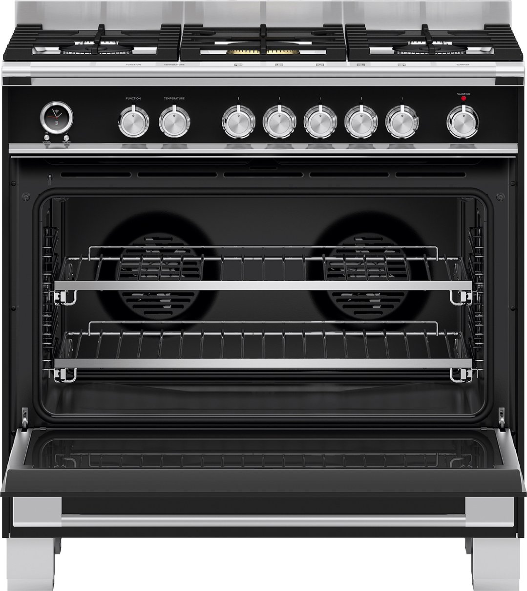 Fisher & Paykel 90cm Series 9 Classic 5 Burner Dual Fuel Pyrolytic Cooker OR90SCG6B1