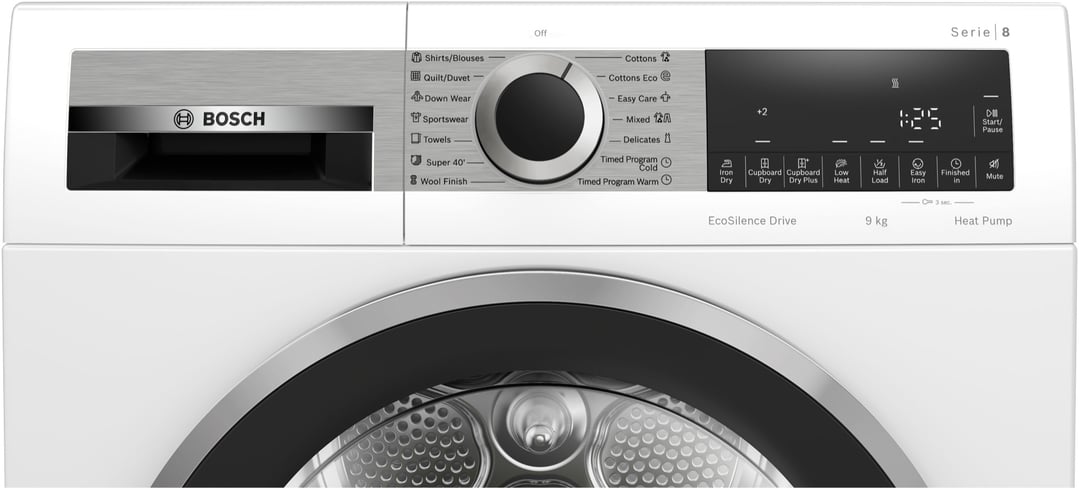 Bosch 9kg Series 8 Heat Pump Dryer WQG24201AU