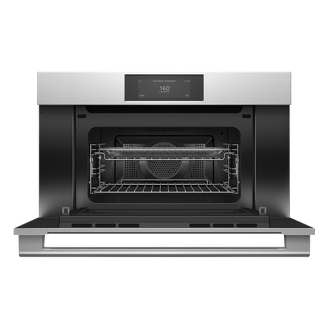 Fisher & Paykel 76cm Series 9, Professional Compact Combi-Microwave Oven, Stainless Steel OM76NPUX3
