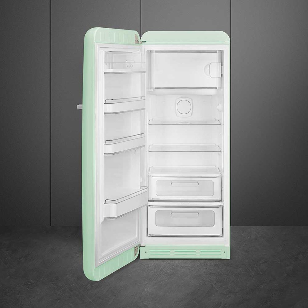 Smeg FAB 28 50’S Style Retro Refrigerator, Left Hand - Pastel Green FAB28LPG5AU