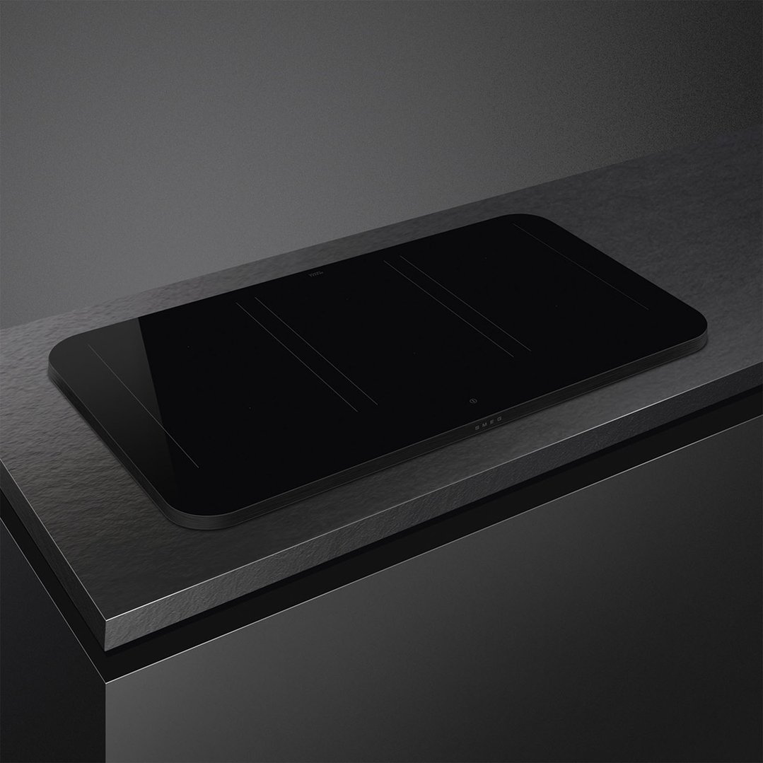 Smeg 90cm Isola Alta Induction Cooktop with Autovent 2.0 - Matte Black SISL7964MB
