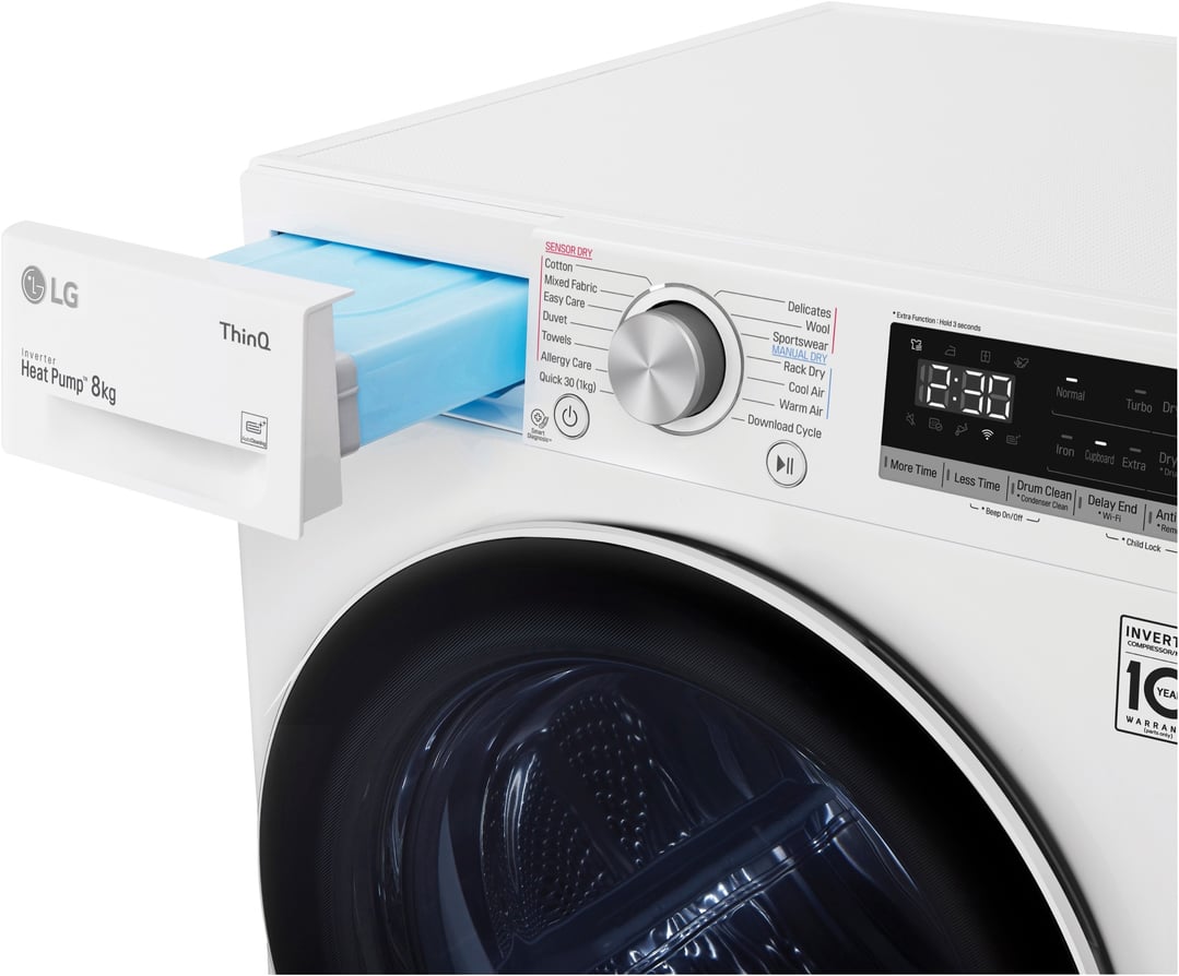 LG 8kg Series 5 Heat Pump Dryer DVH508W