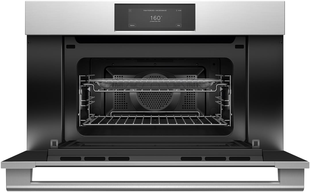 Fisher & Paykel 76cm Series 9, Professional Compact Combi-Microwave Oven, Stainless Steel OM76NPUX3