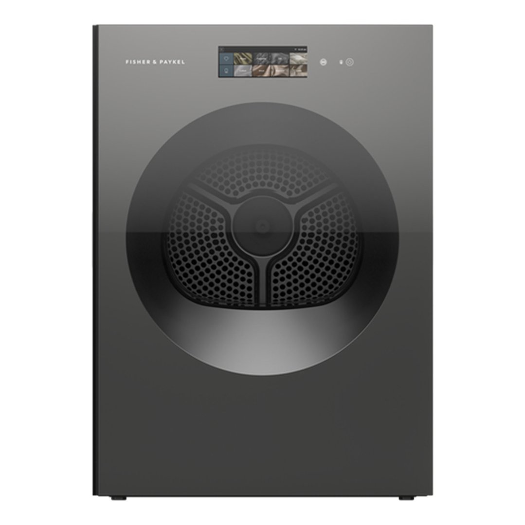Fisher & Paykel 10kg Series 7, Minimal Heat Pump Dryer, Woolmark Black, Grey Glass DH1060MZB5
