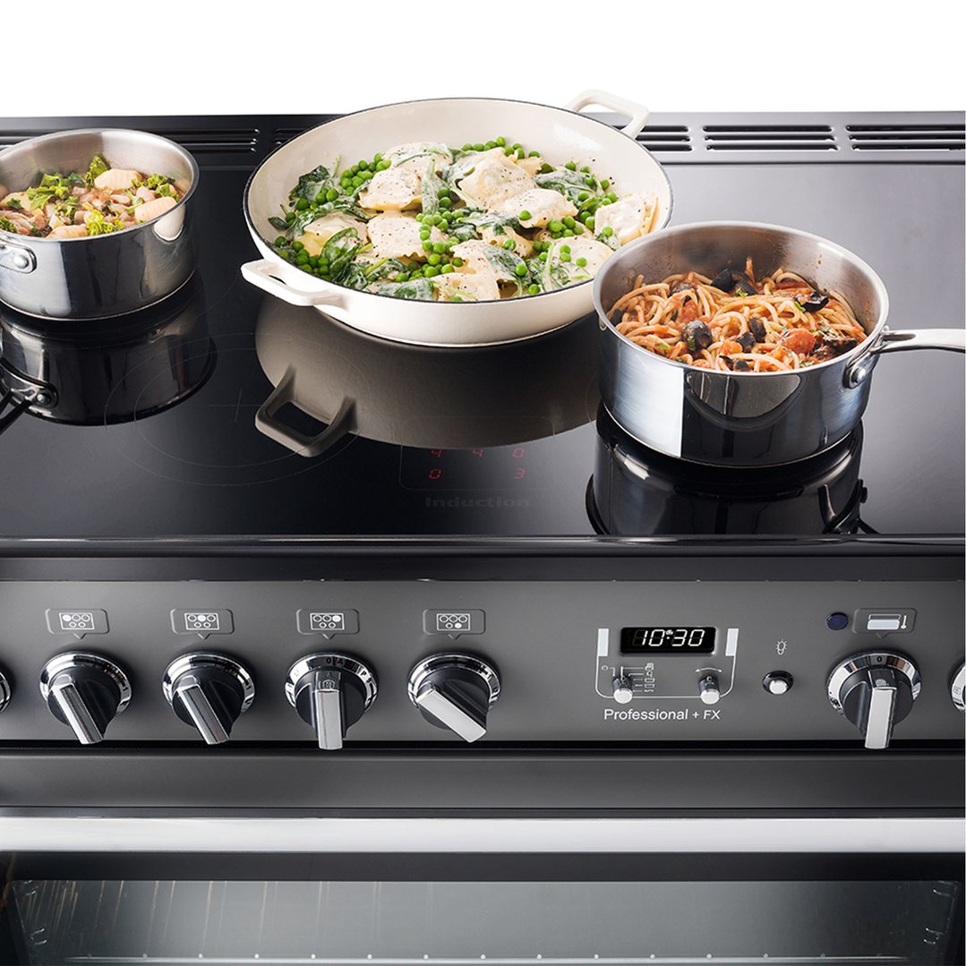 Falcon Professional FX 90cm Induction Range Cooker Stainless Steel/Chrome PROP90FXEISSCH