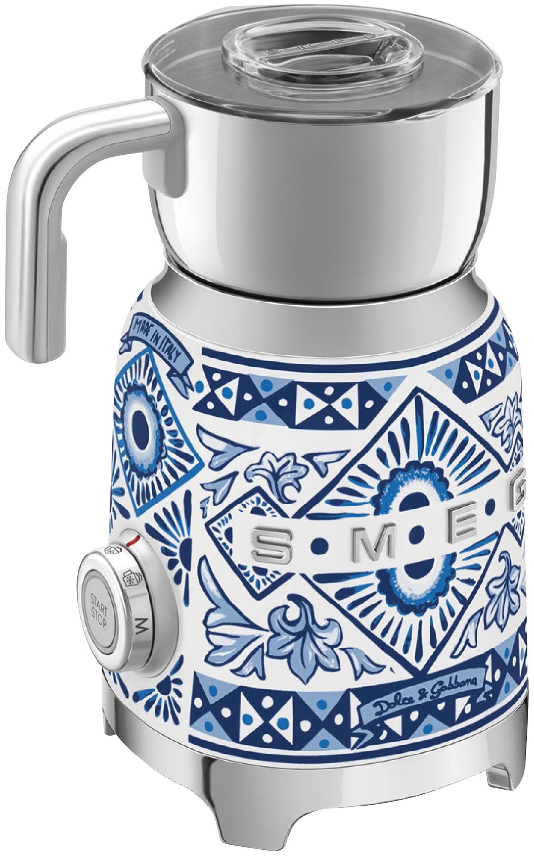 Smeg 50's Style Dolce & Gabbana Milk Frother - Blue Mediterraneo MFF01DGBAU