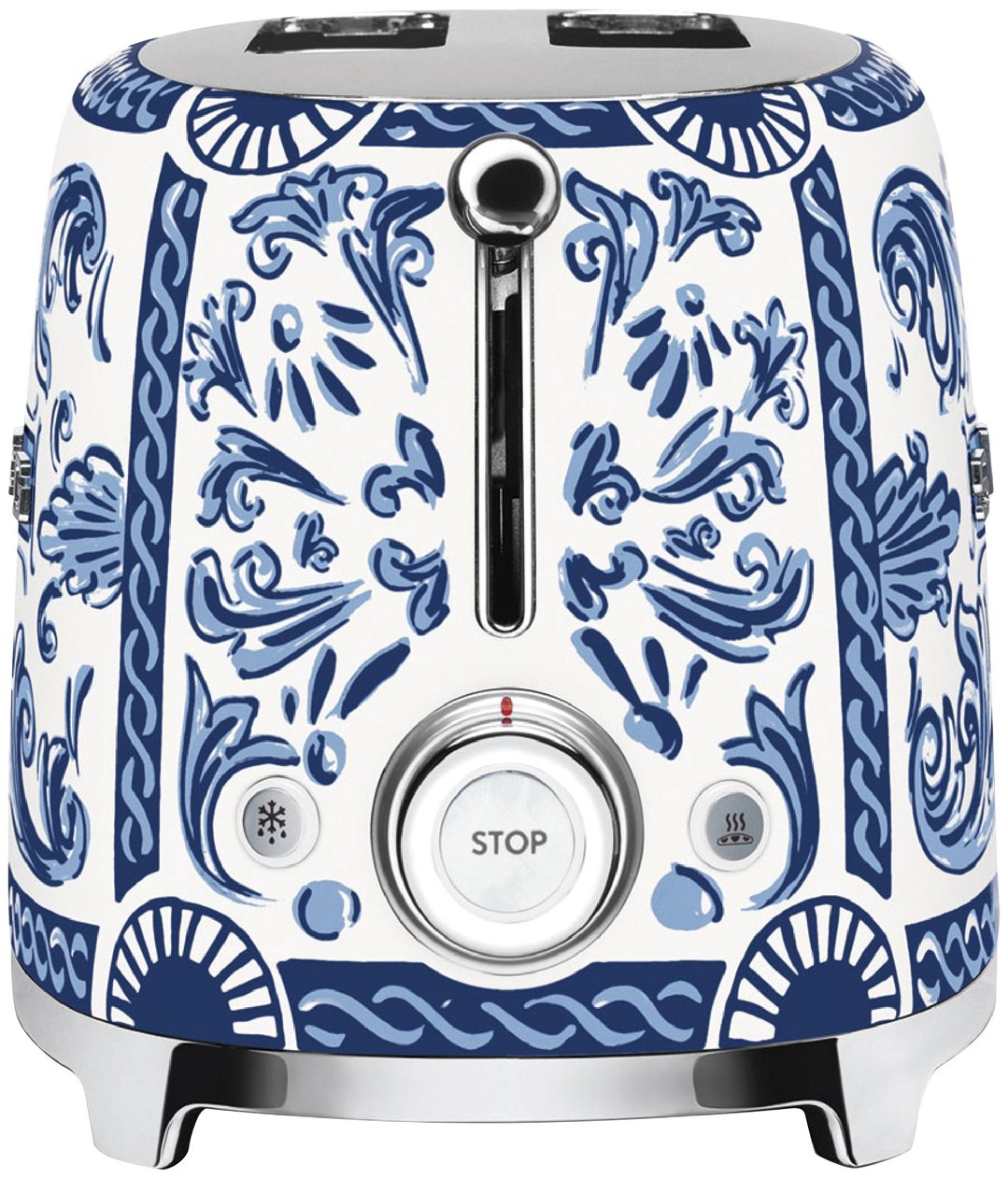 Smeg 50's Style Dolce & Gabbana 2 Slice Toaster - Blue Mediterraneo TSF01DGBAU