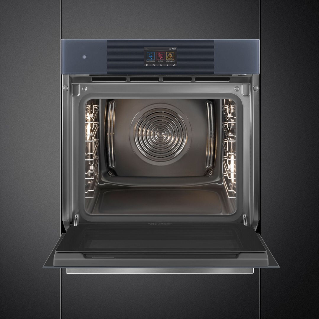 Smeg Linea 60cm Steam100 Pro Oven - Neptune Grey SOA6104S4PG