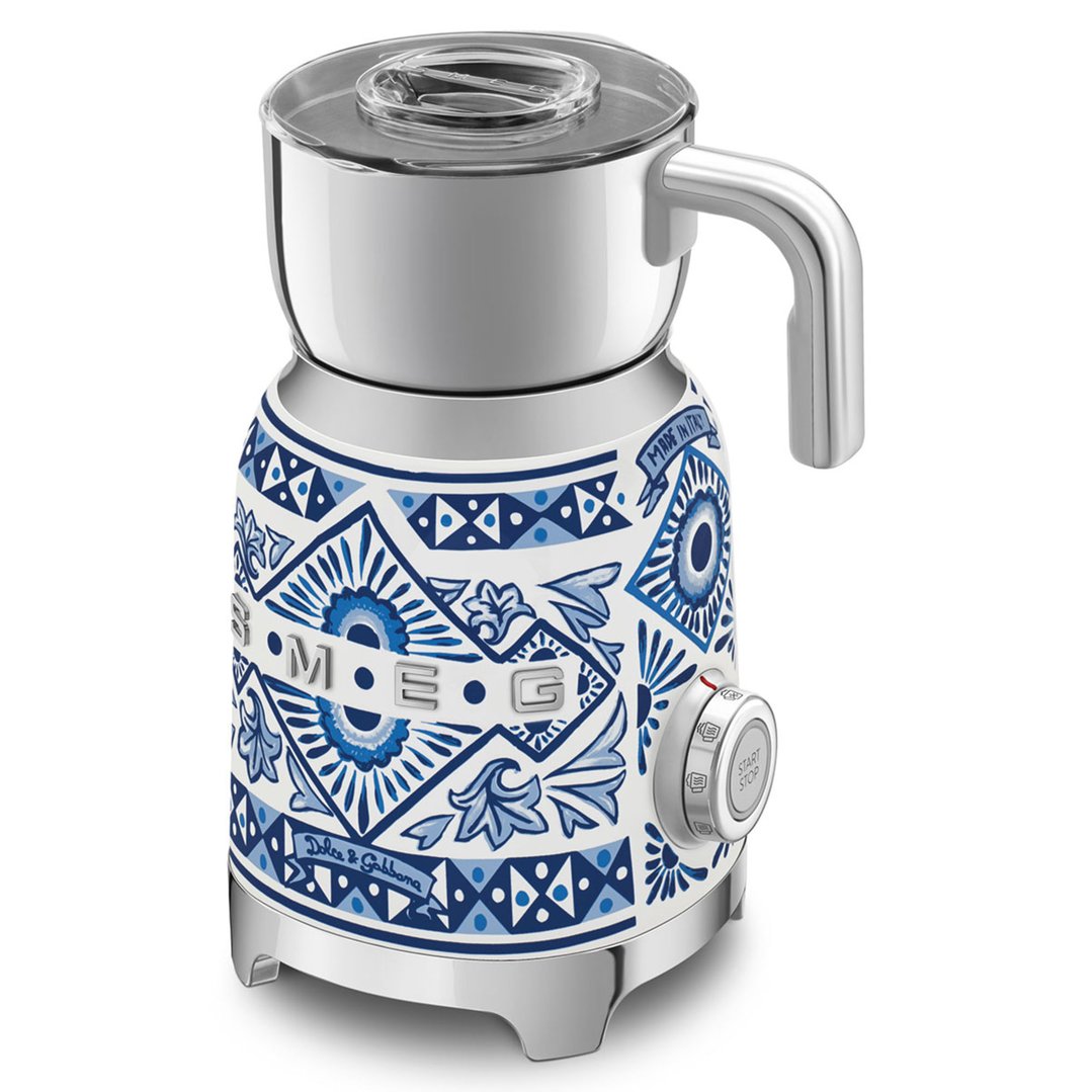 Smeg 50's Style Dolce & Gabbana Milk Frother - Blue Mediterraneo MFF01DGBAU