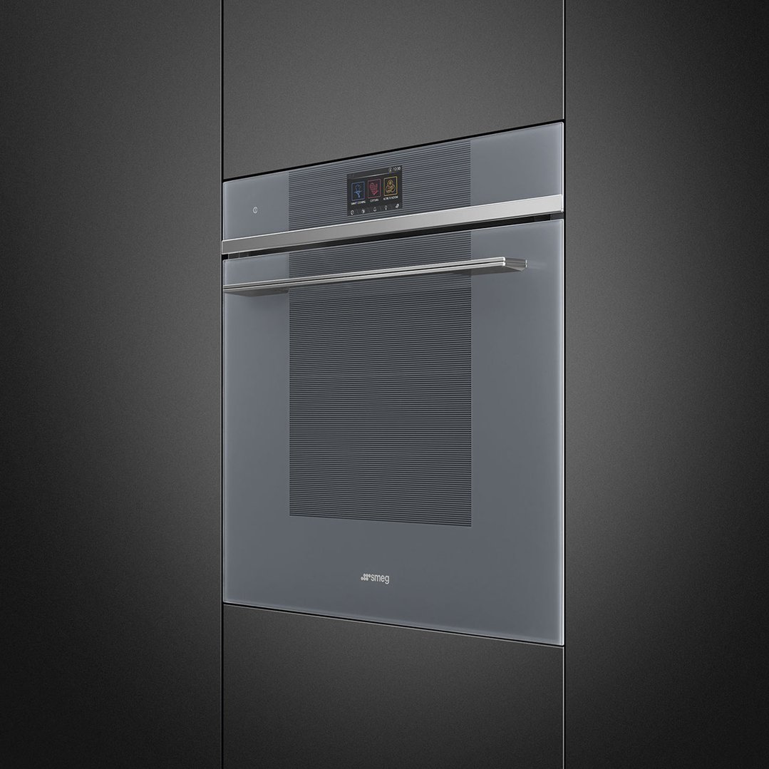 Smeg 60cm Linea Pyro/Steam40 Oven Silver SOPA6104S2PS