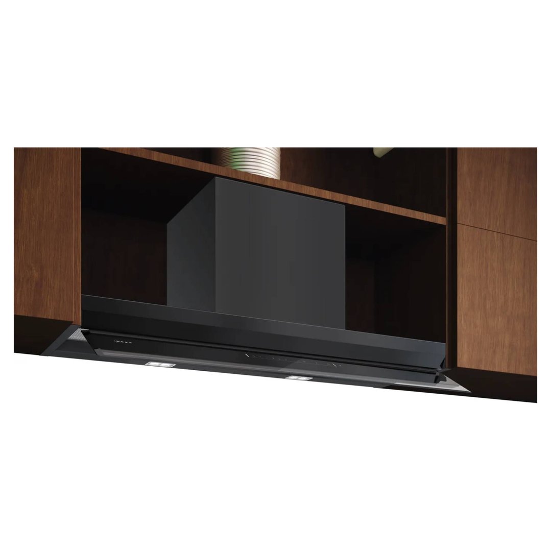Neff 90cm N 90 Integrated Design Hood Clear Glass Black Printed, Matte Black D99XET2S5