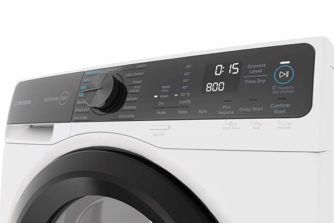 Westinghouse 9kg Front Load Washing Machine with 5kg Dryer White WWW9024M5WAS