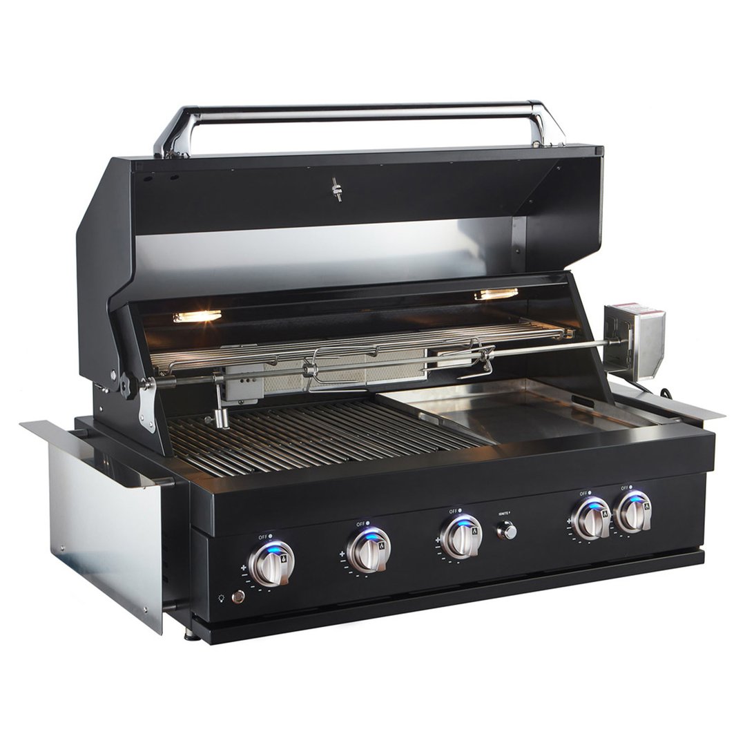 Sirius Built-in 5 Burner Gas BBQ in Black SIR-BG3101-BLK